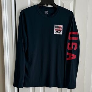 USA Long Sleeve Navy Shirt